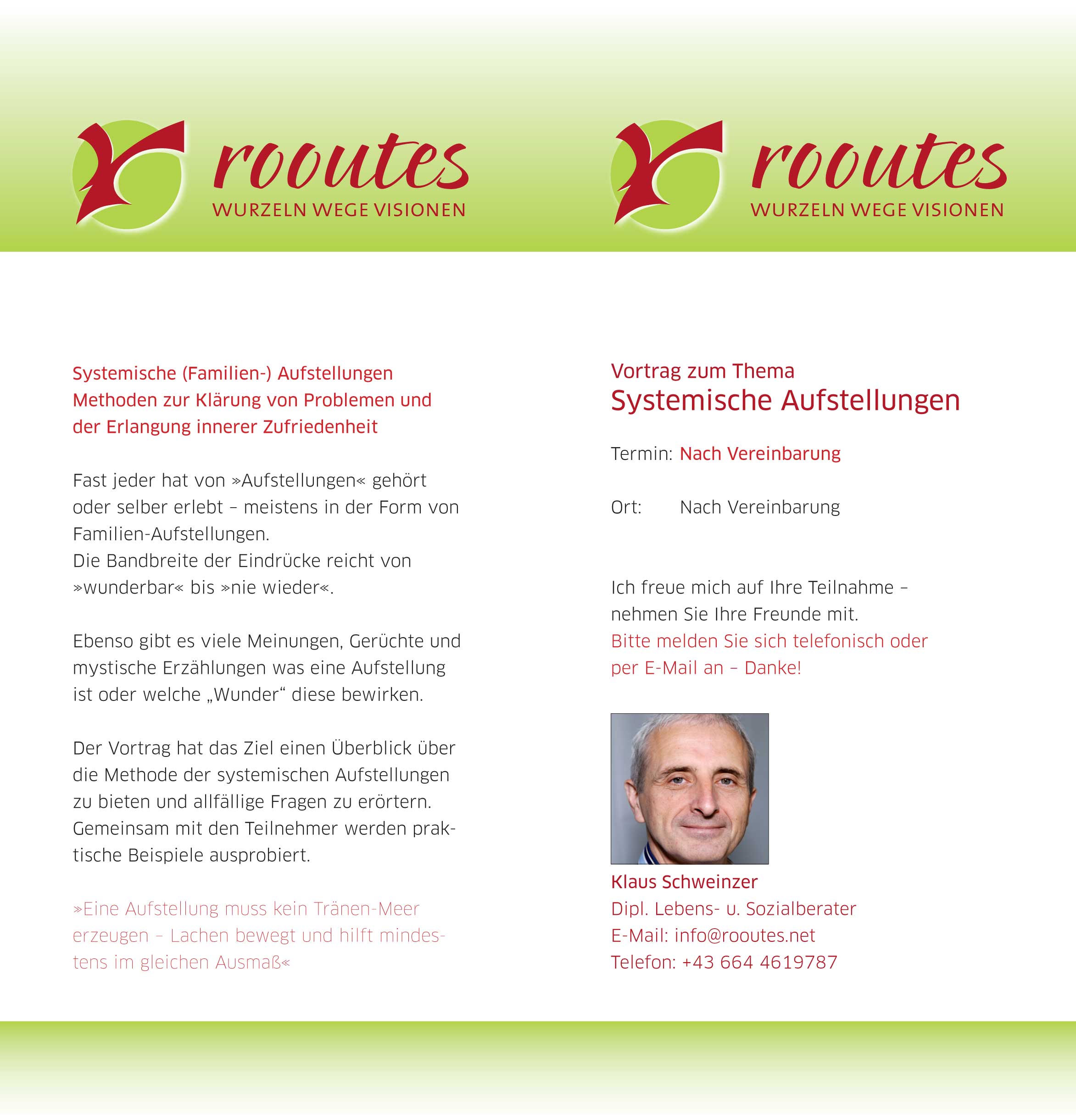 Fun Learn Relax - Klaus Schweinzer - rooutes